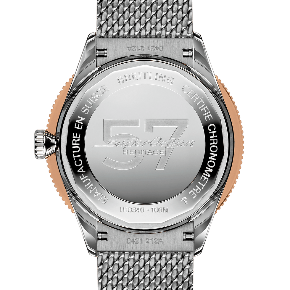 Thumbnail: Breitling Superocean Heritage 57 Highlands, 38mm, Steel & Red Ref# U10340E31A1A1