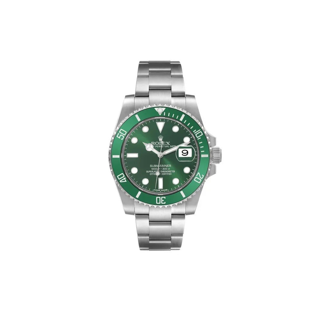 Rolex Submariner Date Automatic Watch With Green Dial and Ceramic Bezel