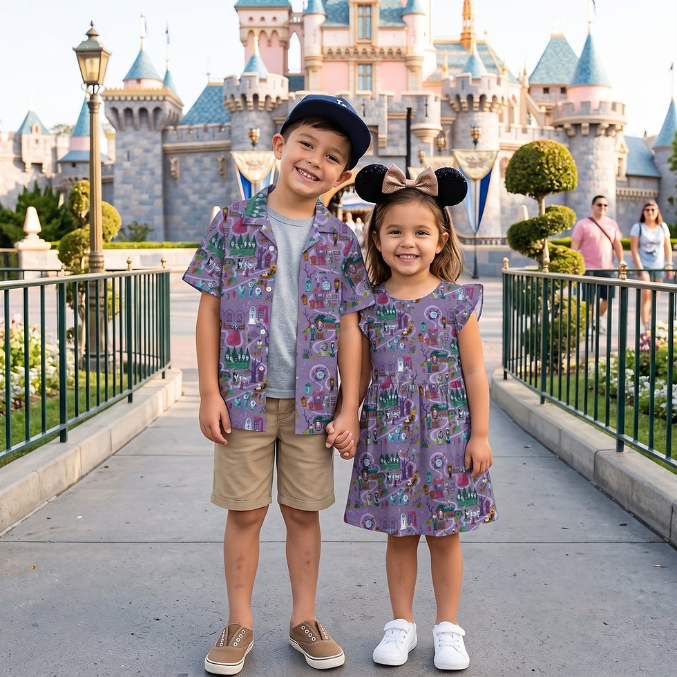 Thumbnail: Hitchhiking Ghosts Matching Family Shirt Haunted Mansion Halloween Outfit