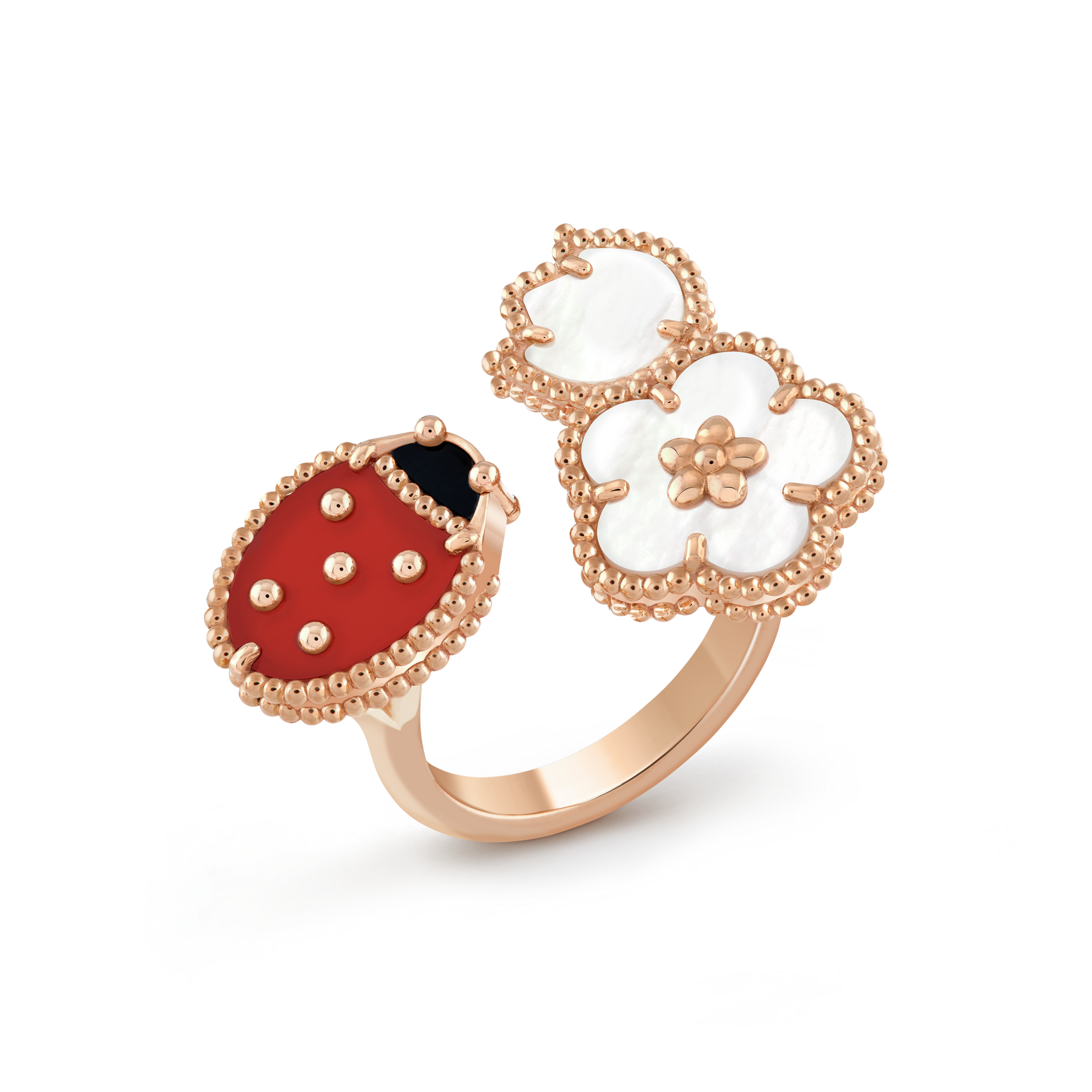 Lucky Spring Between The Finger Ring