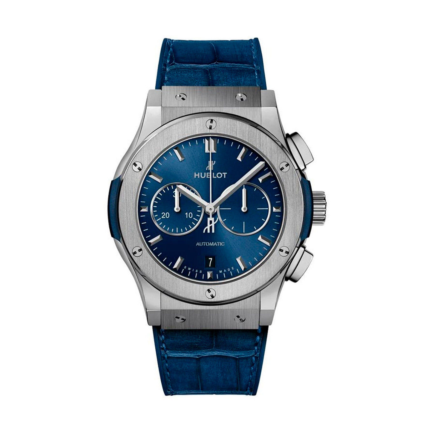 Hublot Classic Fusion Chronograph Titanium Blue 45mm Ref# 541.NX.7170.LR
