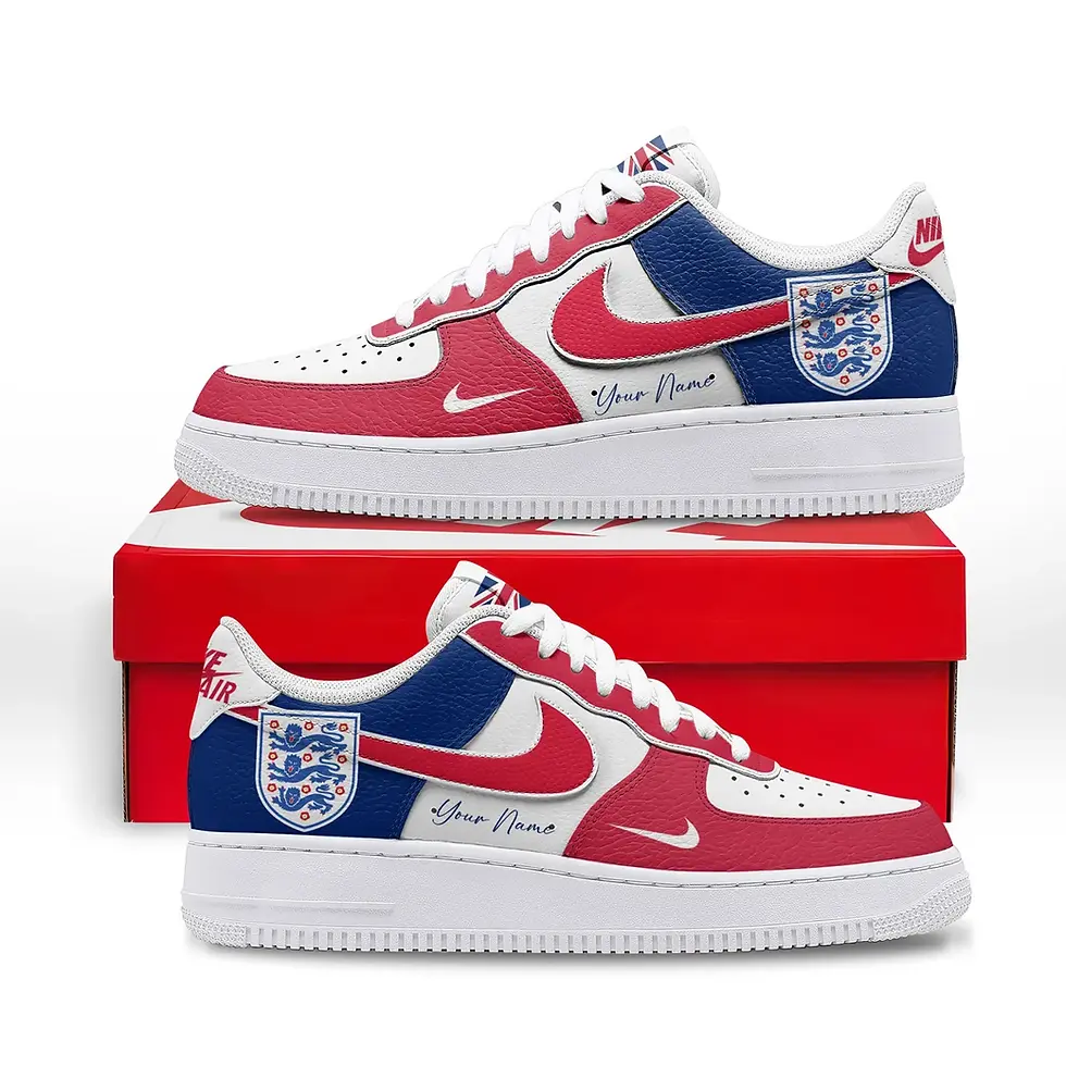Thumbnail: England Premium WC26 Custom Custom Air Force 1 - Air Jordan 1 Shoes Sneaker