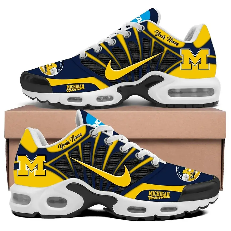 Thumbnail: Michigan Wolverines Custom Air-Style Sneakers V.2