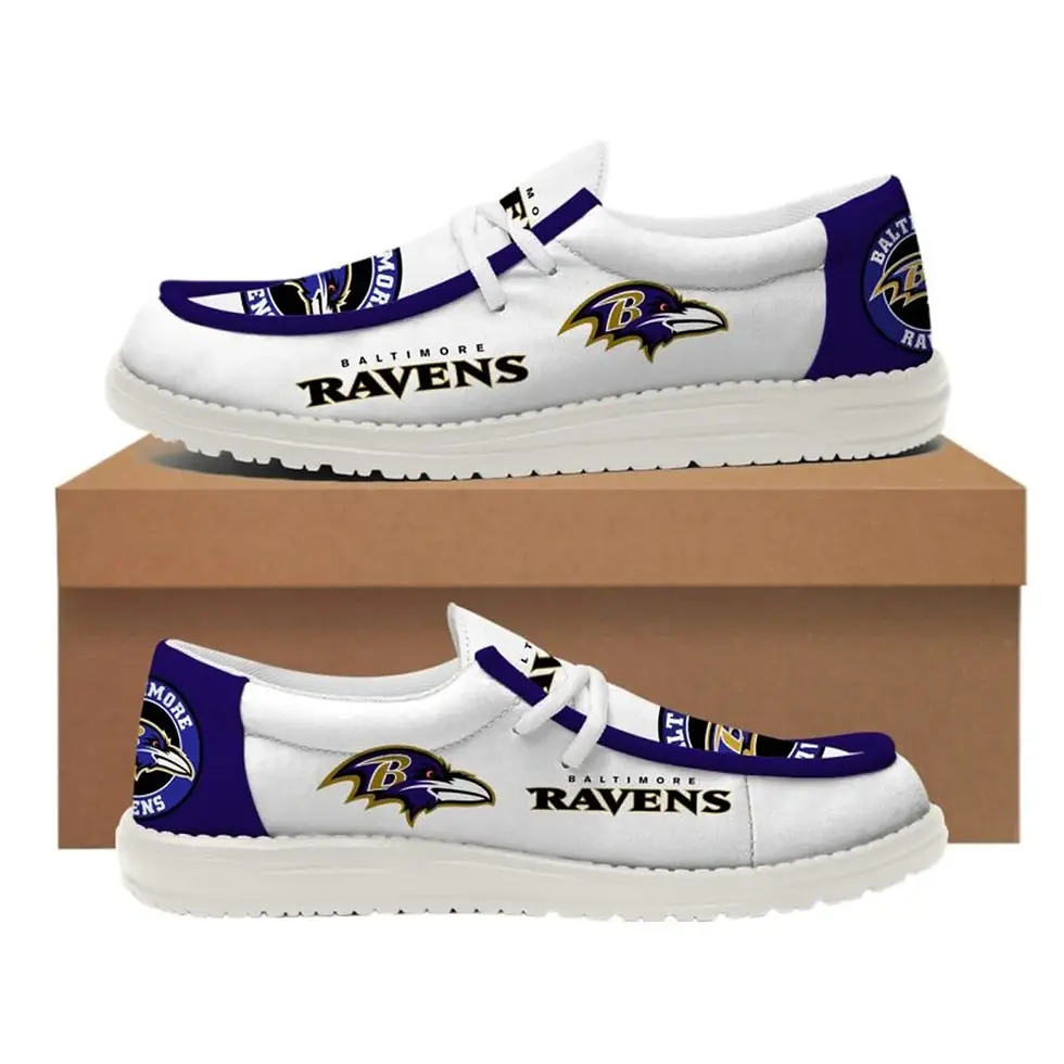 Thumbnail: Baltimore Ravens Loafer Shoes Shoes