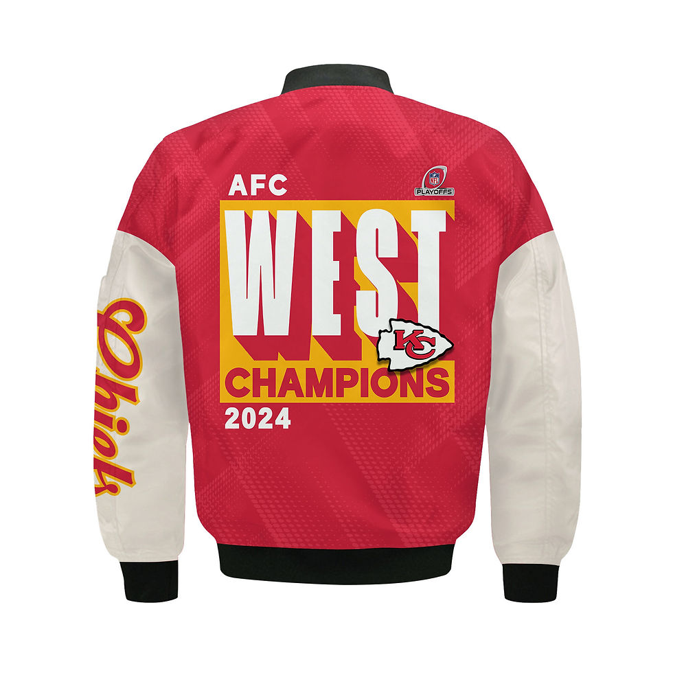 Thumbnail: Kansas City Chiefs AFC WEST Champions 2024 Bomber Jacket
