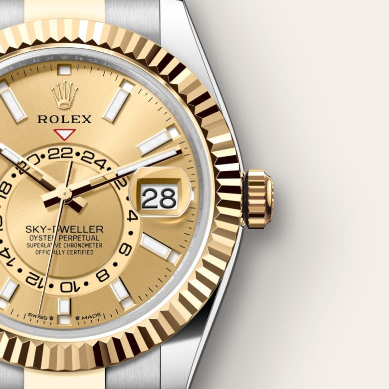Thumbnail: Rolex Sky-Dweller Oyster, 42 mm, Oystersteel and yellow gold, Champagne Dial
