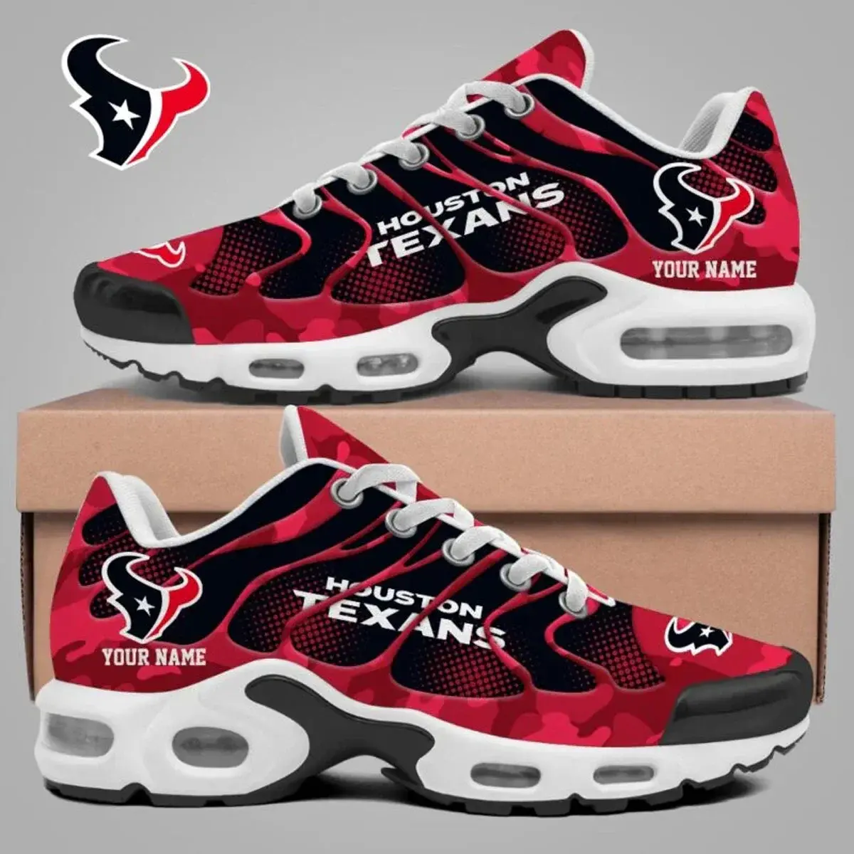 Houston Texans Custom Air-Style Sneakers V.5