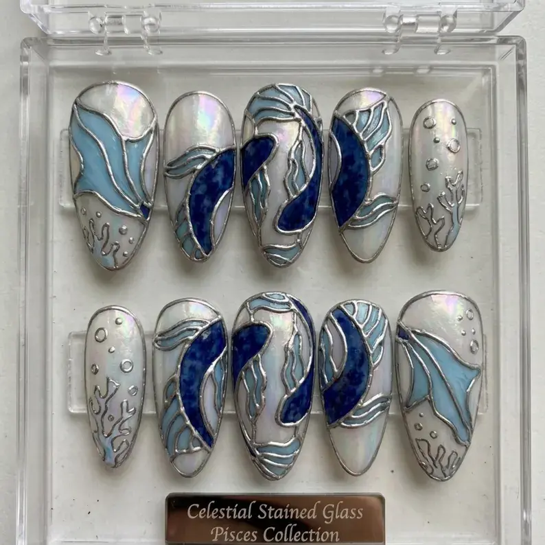 press on nails, custom press on nails, fake nails, Nails Art