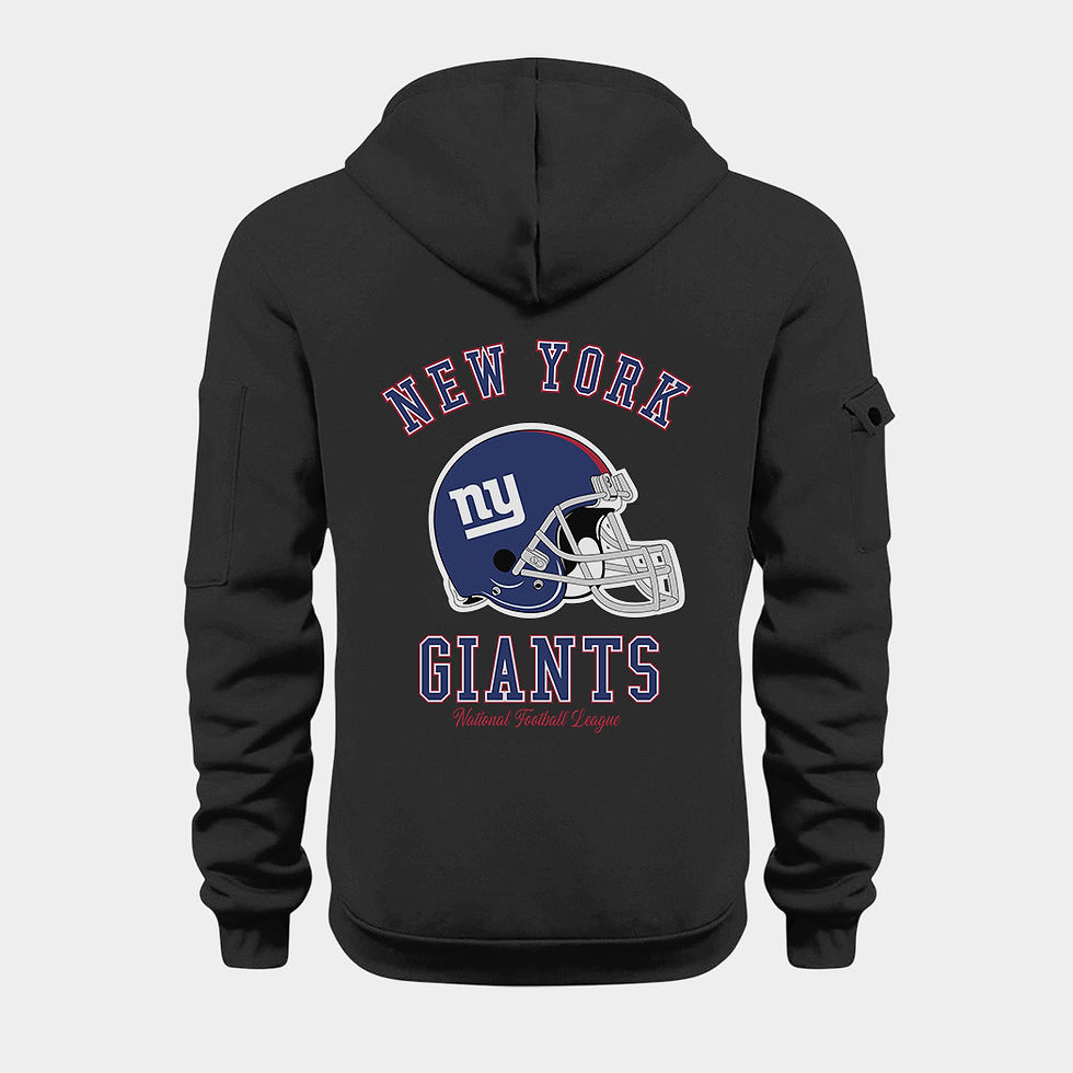 Thumbnail: New York Giants Black Quarter Zip Hoodie
