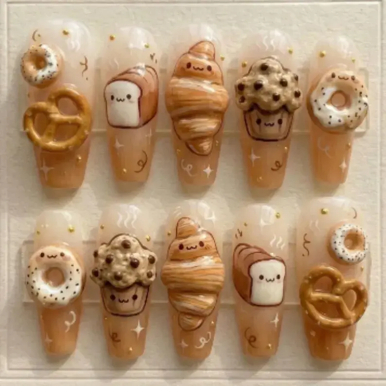 Thumbnail: press on nails, custom press on nails, fake nails, Nails Art