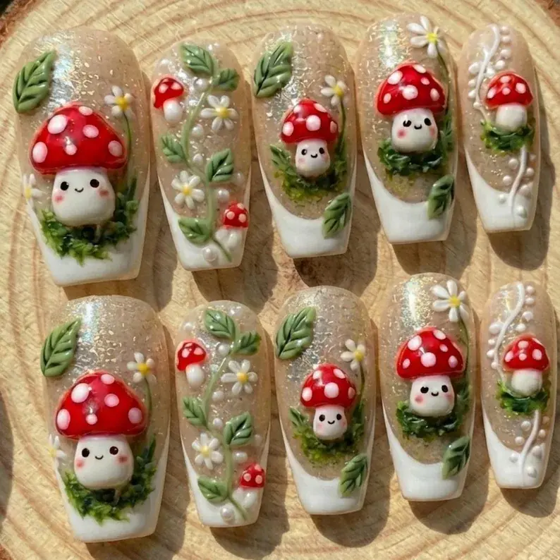 press on nails, custom press on nails, fake nails, Nails Art