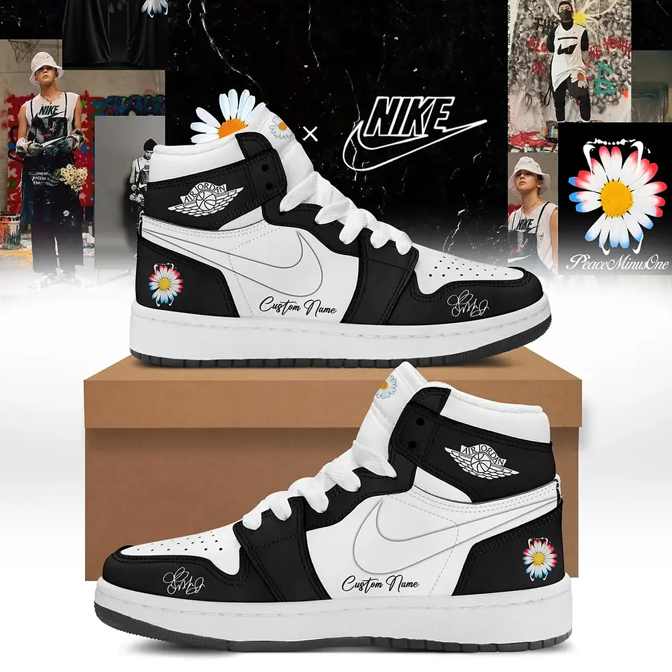 Thumbnail: G-Dragon's PEACEMINUSONE Custom Air Force 1 - Air Jordan 1 Shoes Sneaker