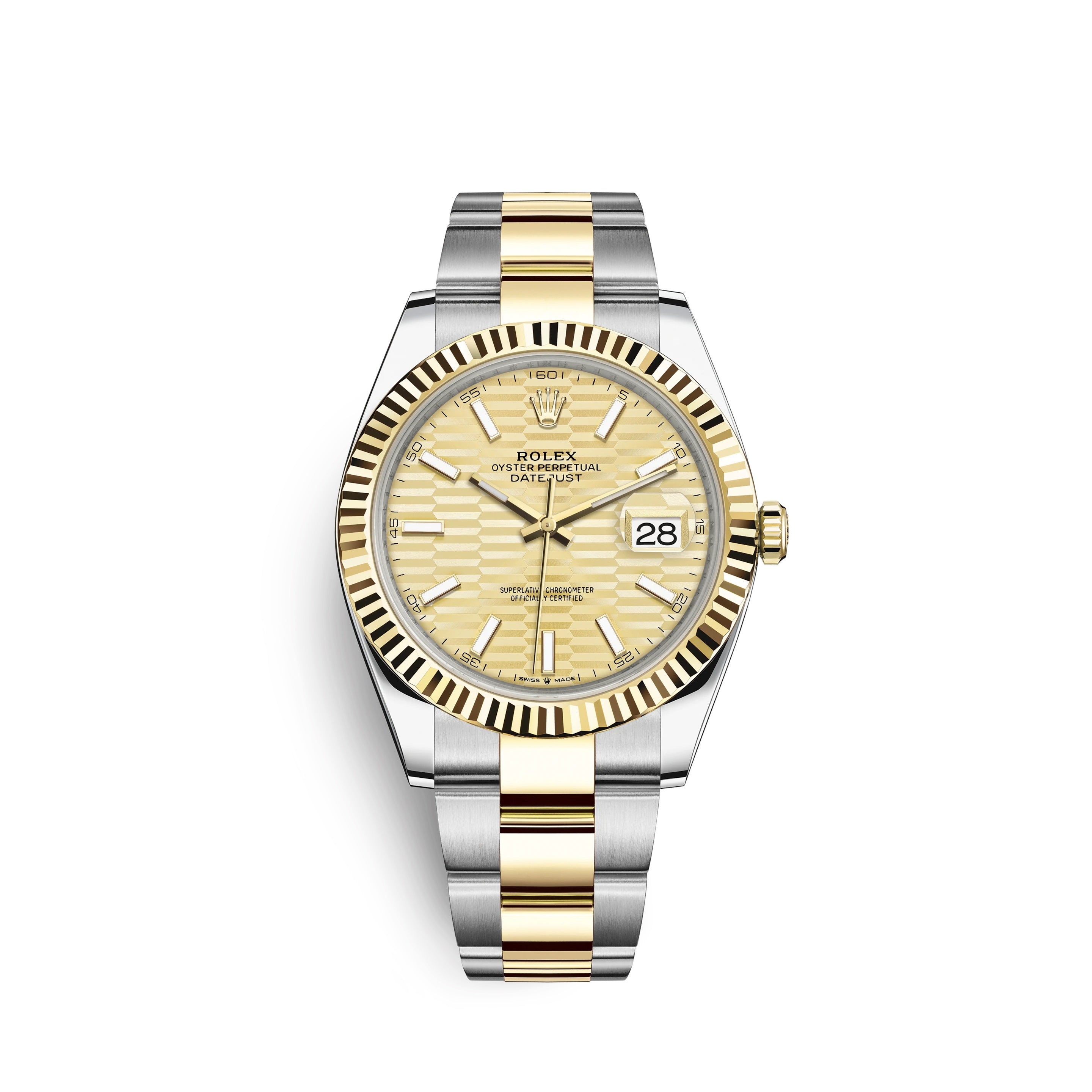 Rolex Datejust 41mm, Oystersteel and 18k Yellow Gold Ref# 126333-0021