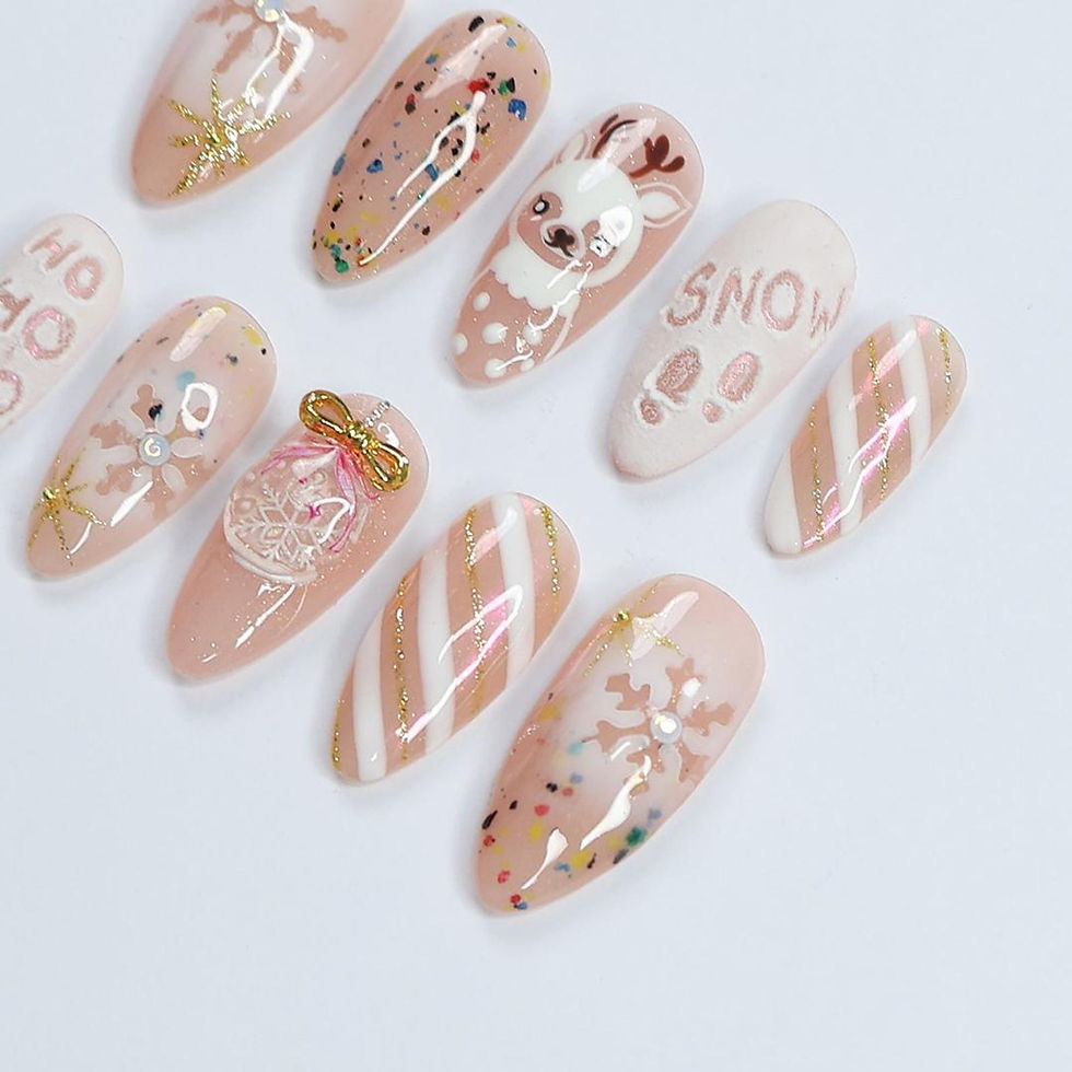 Thumbnail: press on nails, custom press on nails, fake nails, Nails Art
