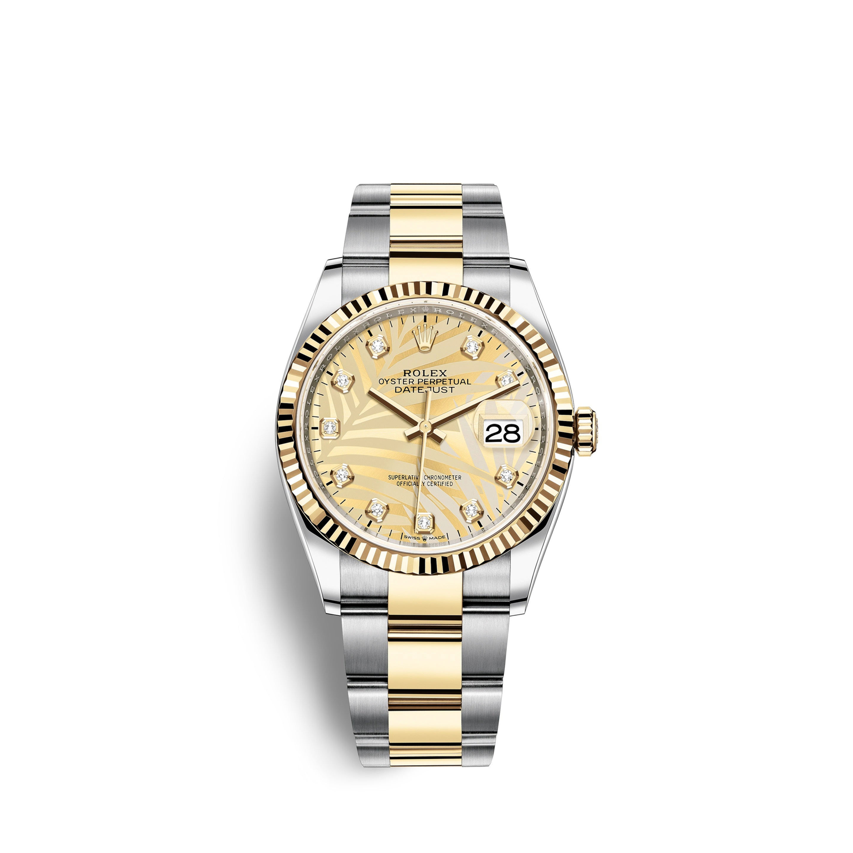 Rolex Datejust 36mm, Oystersteel and 18k Yellow Gold Ref# 126233-0044