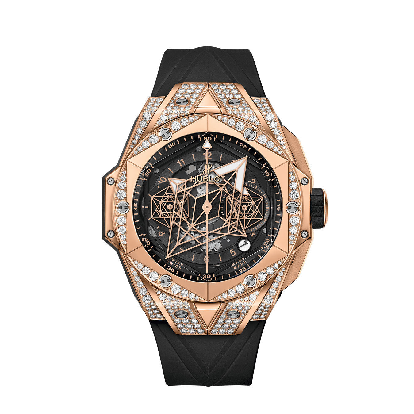 Hublot Big Bang Sang Bleu II King Gold PAVÉ Ref# 418.OX.1108.RX.1604.MXM20
