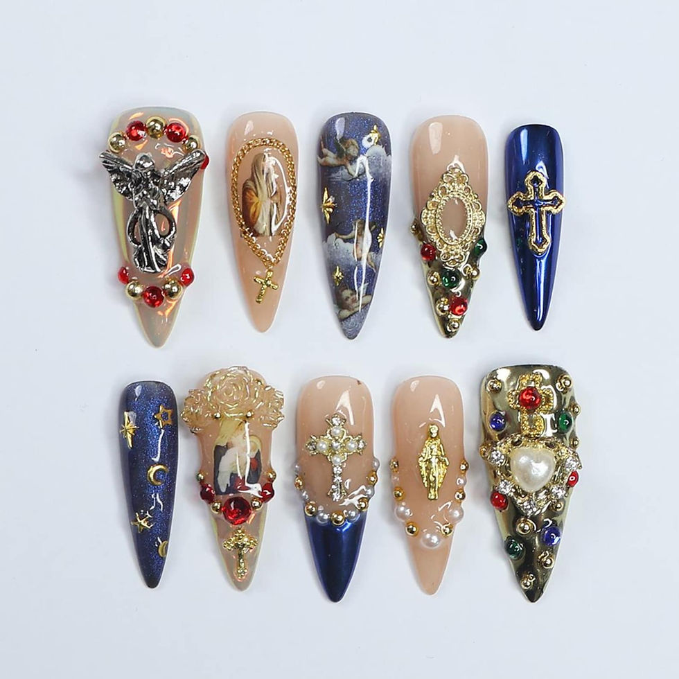 press on nails, custom nails, fake nails, Nails Art