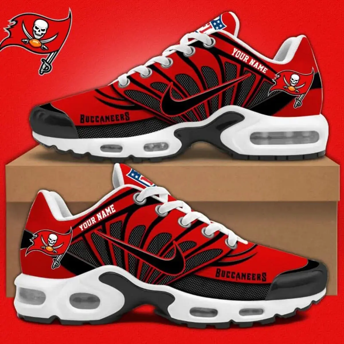 Tampa Bay Buccaneers Custom Air-Style Sneakers V.9