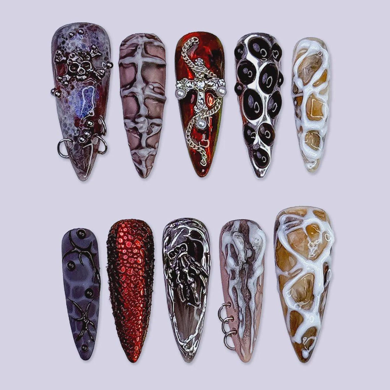 press on nails, custom nails, fake nails, Nails Art, custom nail