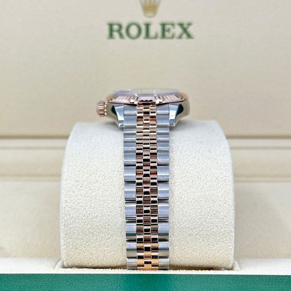 Thumbnail: Rolex Lady-Datejust 28, Oystersteel and 18k Everose Gold Ref# 279171-0009