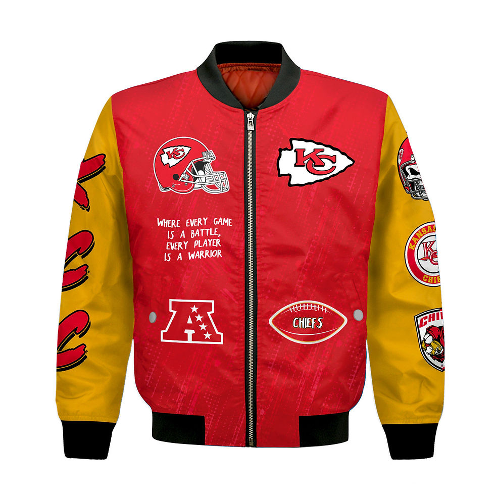 Thumbnail: Kansas City Chiefs National Football League Conquer Every Field Bomber Jacket