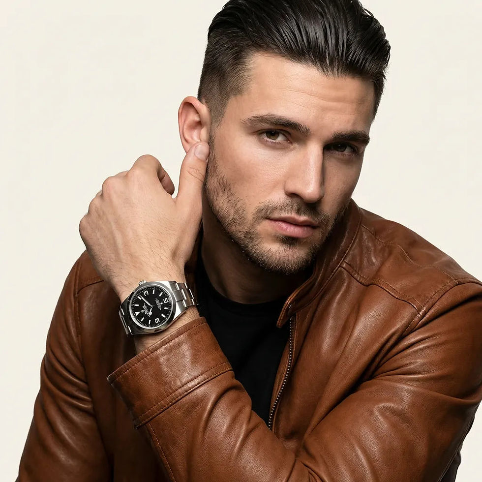 Thumbnail: Rolex Explorer I Black Dial Men's Watch