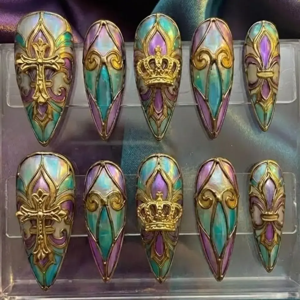 press on nails, custom press on nails, fake nails, Nails Art