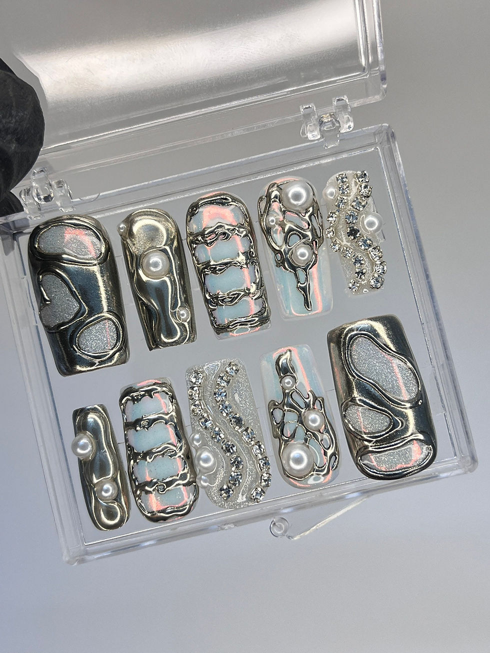 Thumbnail: press on nails, custom nails, fake nails, Nails Art, custom nail