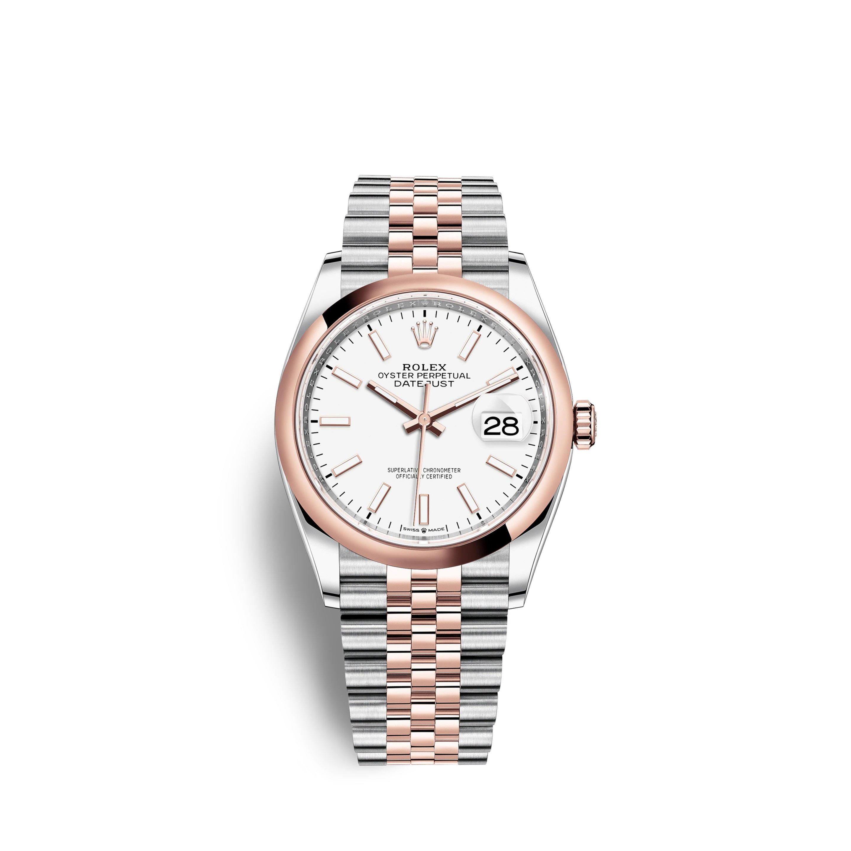 Rolex Datejust 36, 18k Everose Gold and Stainless Steel, 36mm Ref# 126201-0017