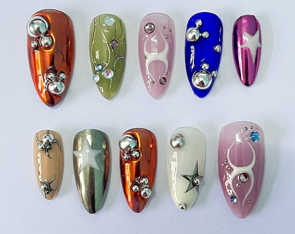 press on nails, custom nails, fake nails, Nails Art