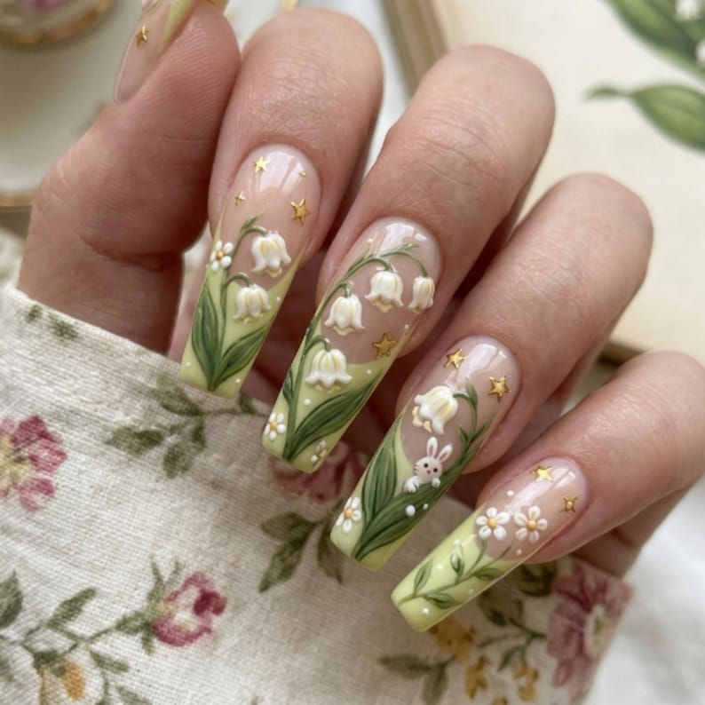press on nails, custom press on nails, fake nails, Nails Art