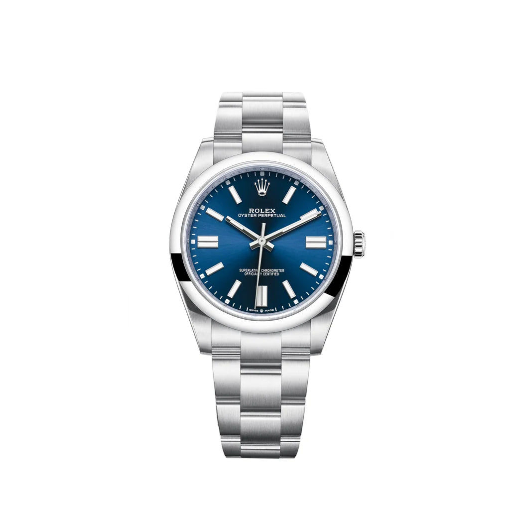 Rolex Minimalist Automatic Men’s Watch With Smooth Bezel And No-Date Dial
