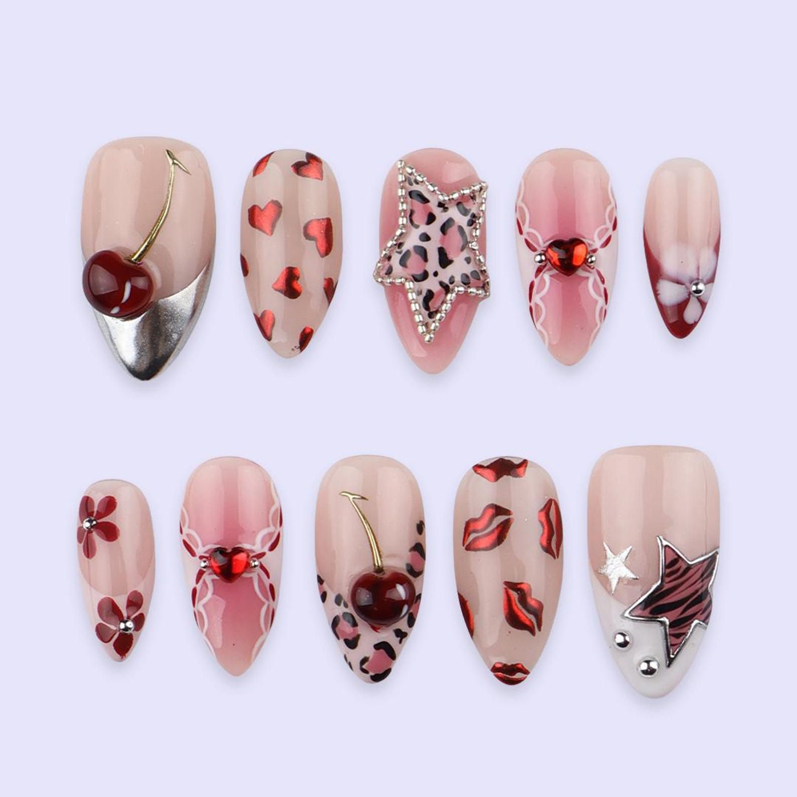 press on nails, custom nails, fake nails, Nails Art, custom nail