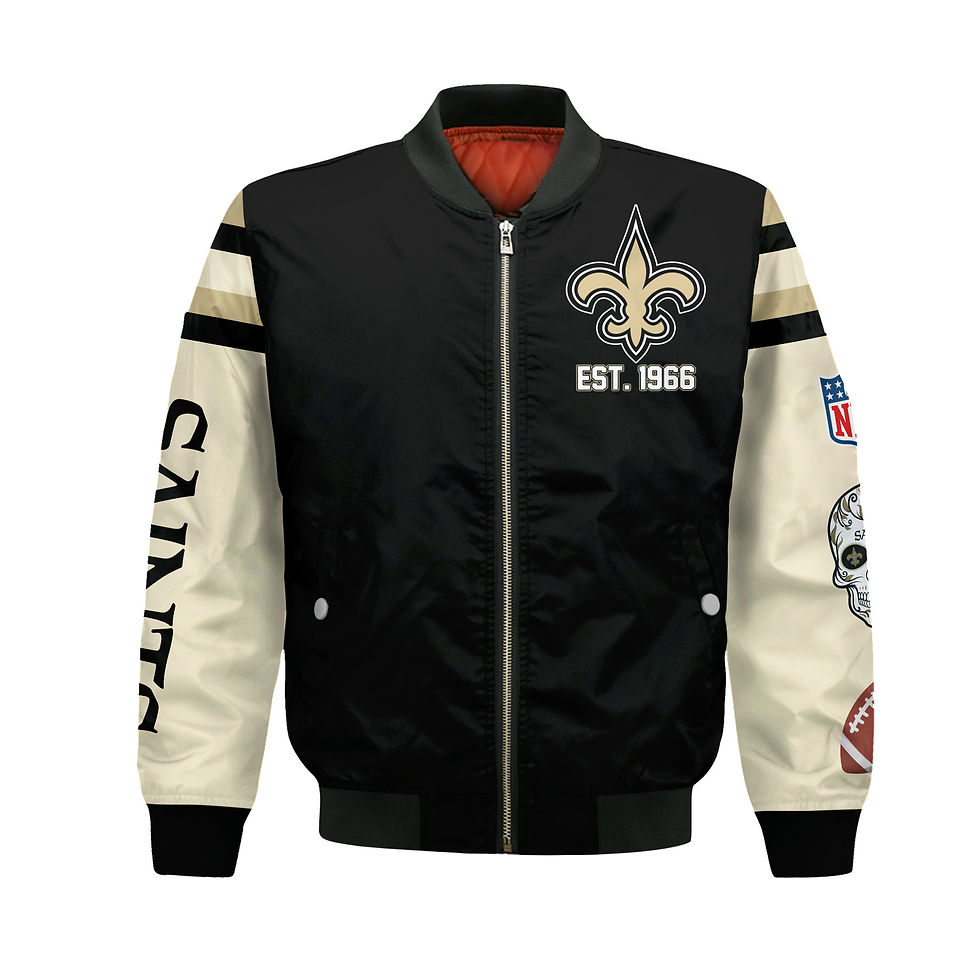 Thumbnail: New Orleans Saints X Champions Design Bomber Jacket SFAT