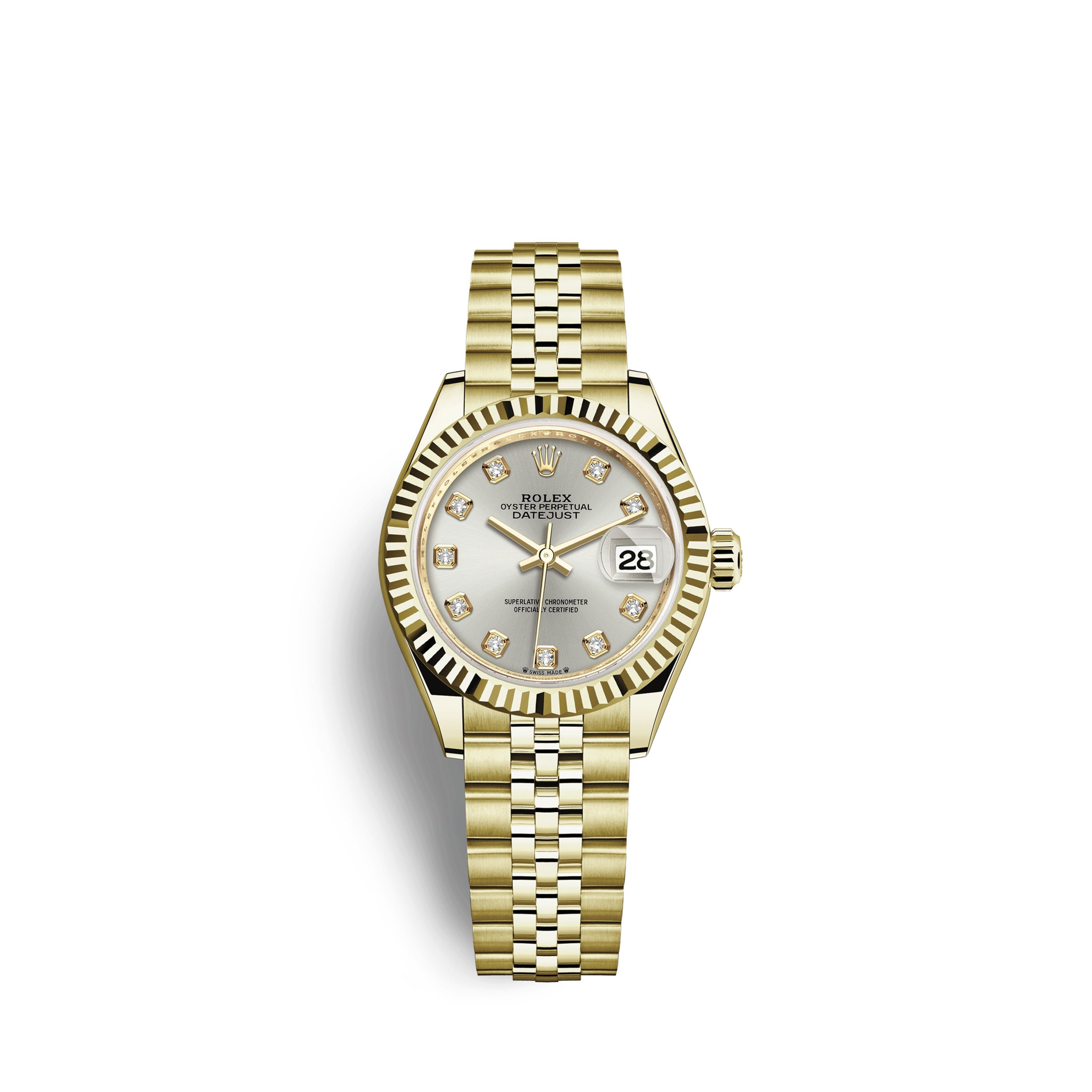 Rolex Lady-Datejust 28, 18k Yellow Gold Ref# 279178-0016