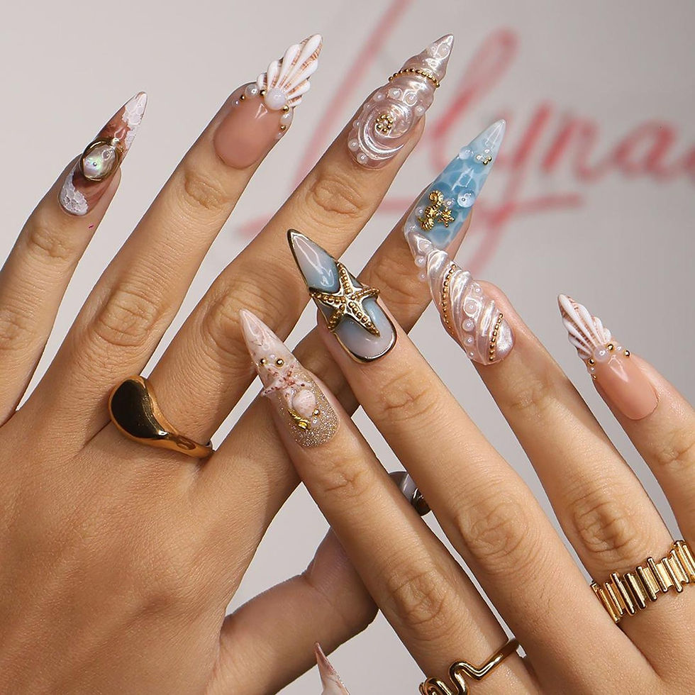 Thumbnail: press on nails, custom press on nails, fake nails, Nails Art