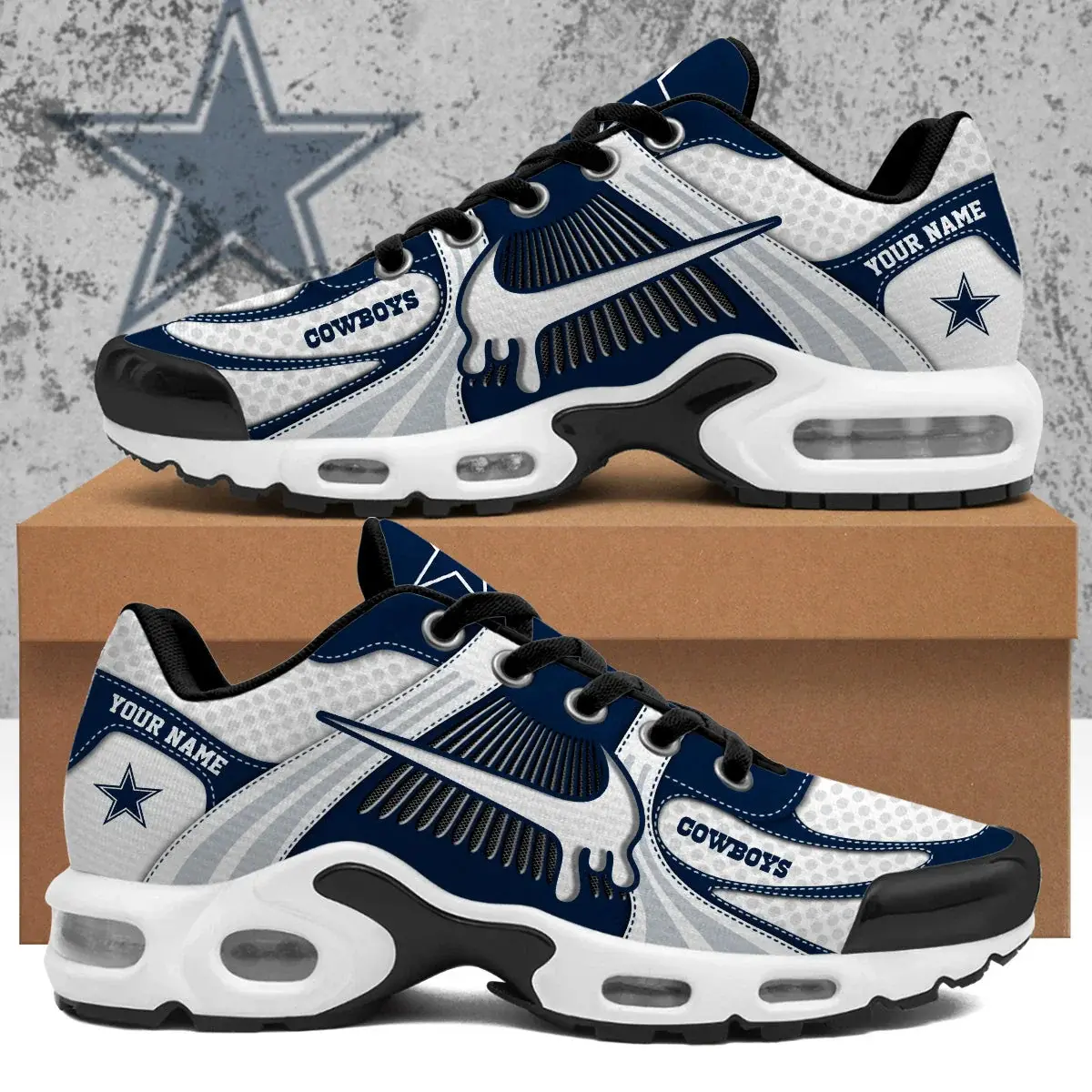 Dallas Cowboys Custom Air-Style Sneakers V.12