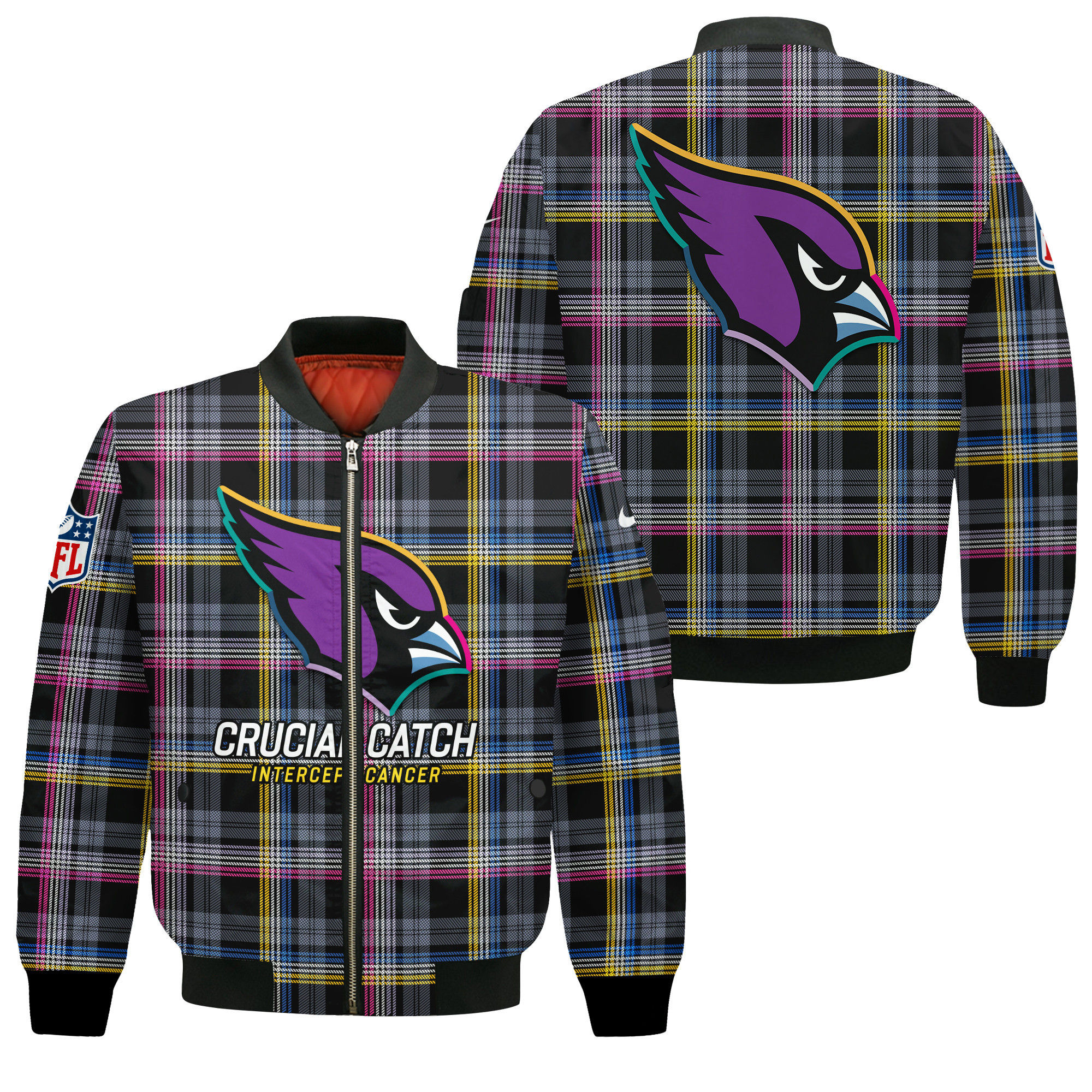 Arizona Cardinals National Football League 2024 Crucial Catch Bomber Jacket