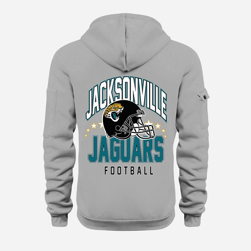 Thumbnail: Jacksonville Jaguars Grey Quarter Zip Hoodie