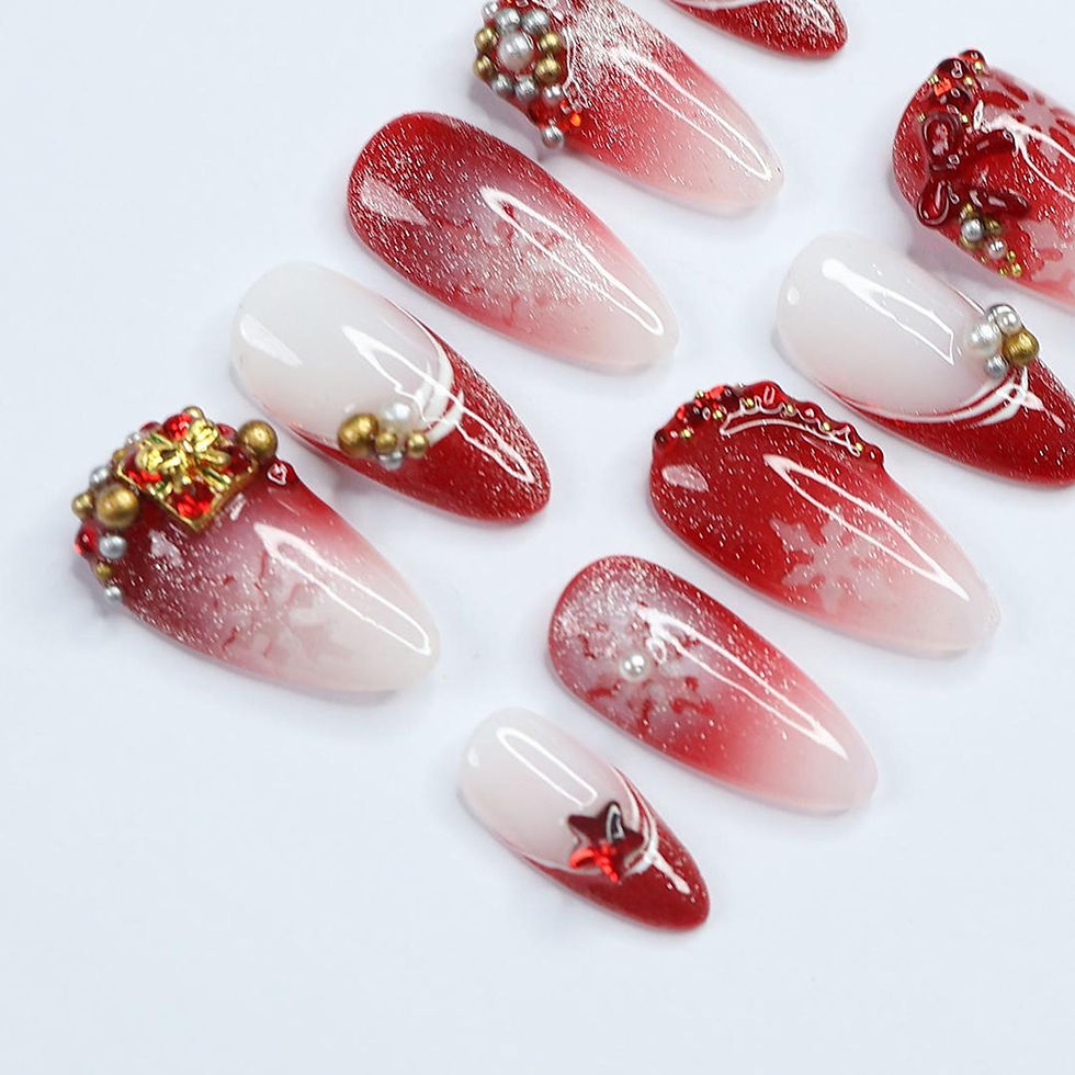 Thumbnail: press on nails, custom press on nails, fake nails, Nails Art
