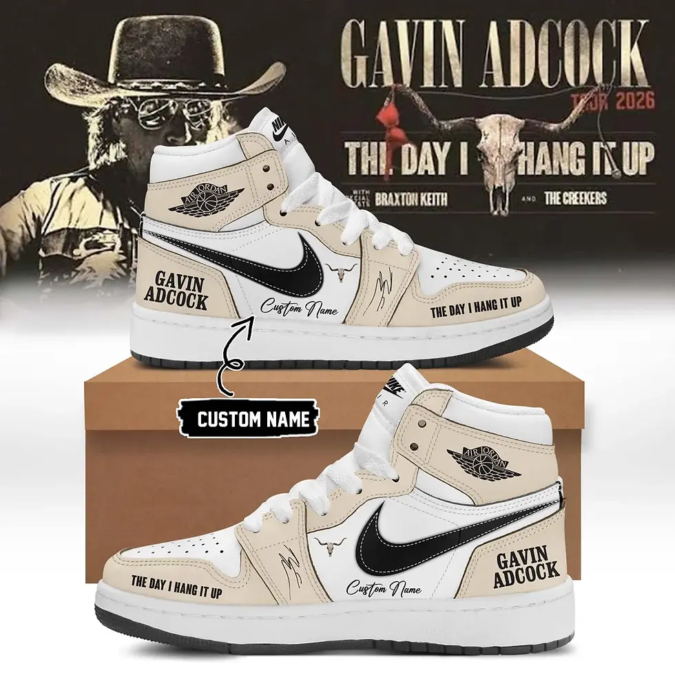 Thumbnail: Gavin Adcock 'The Day I Hang It Up Tour ' Signature Custom Air Force 1 Sneakers