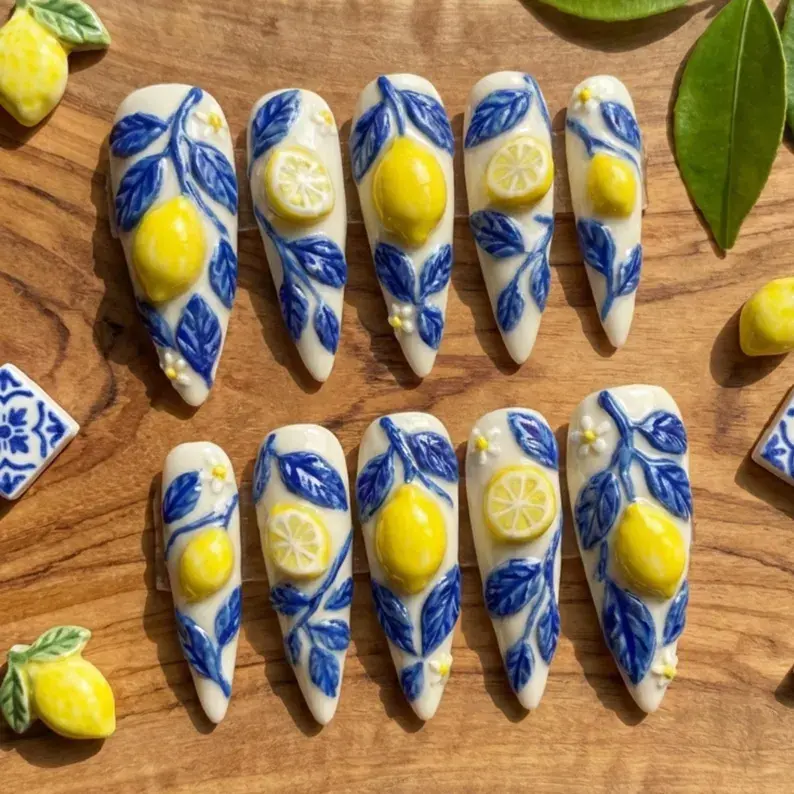 press on nails, custom press on nails, fake nails, Nails Art
