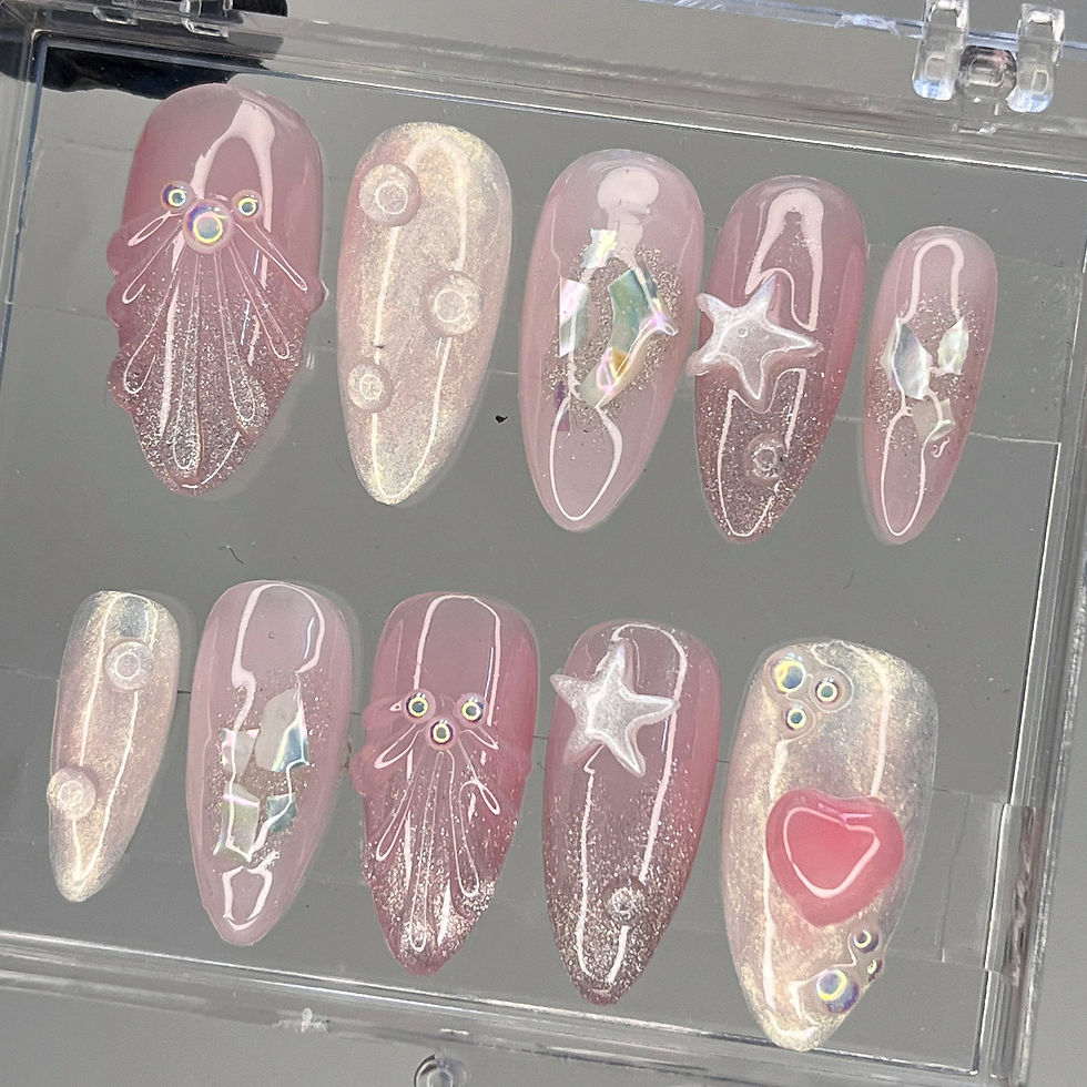Thumbnail: press on nails, custom press on nails, fake nails, Nails Art