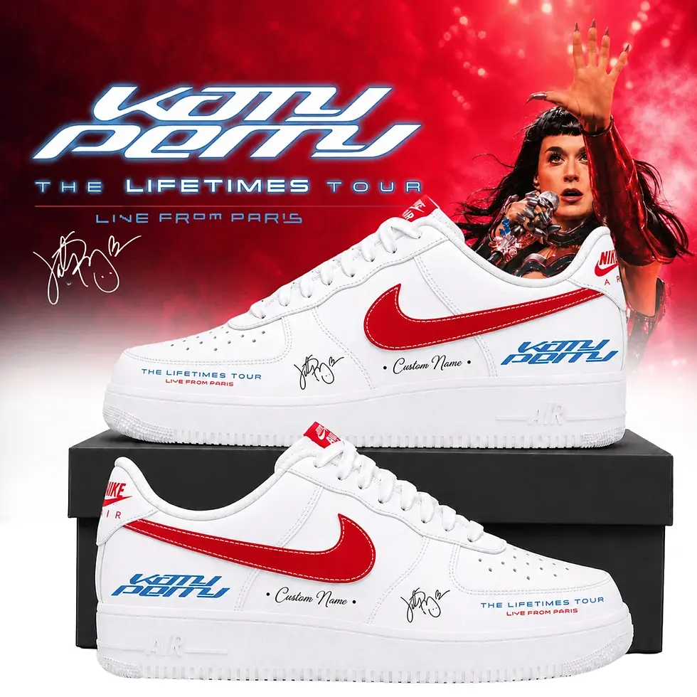 Thumbnail: Katy Perry ' The Lifetimes Tour Live From Paris ' Custom Air Force 1 Sneakers