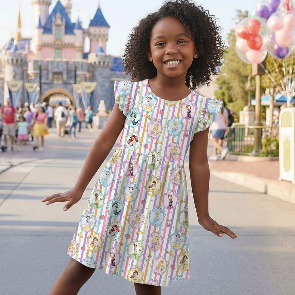 Thumbnail: Princess Characters Outfit, Mama Mini Family Matching Dress