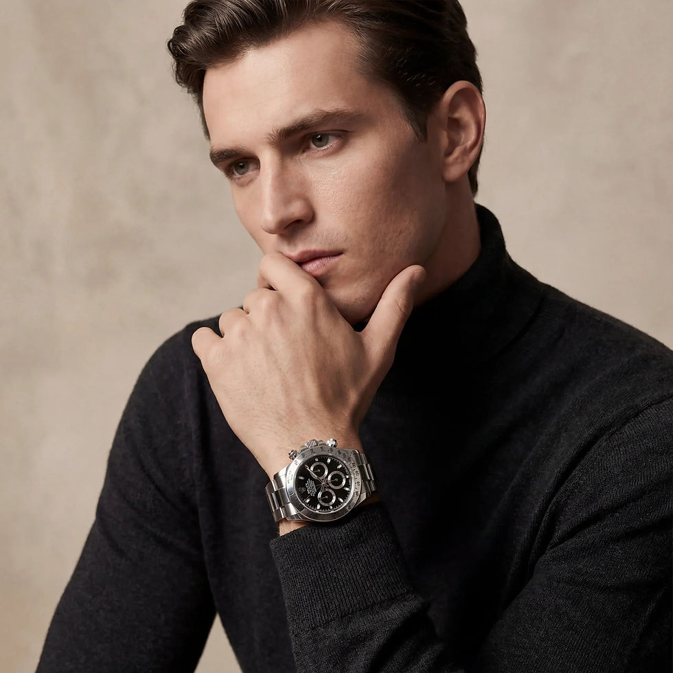 Thumbnail: Rolex Cosmograph Daytona Chronograph Automatic Black Dial Men's Watch