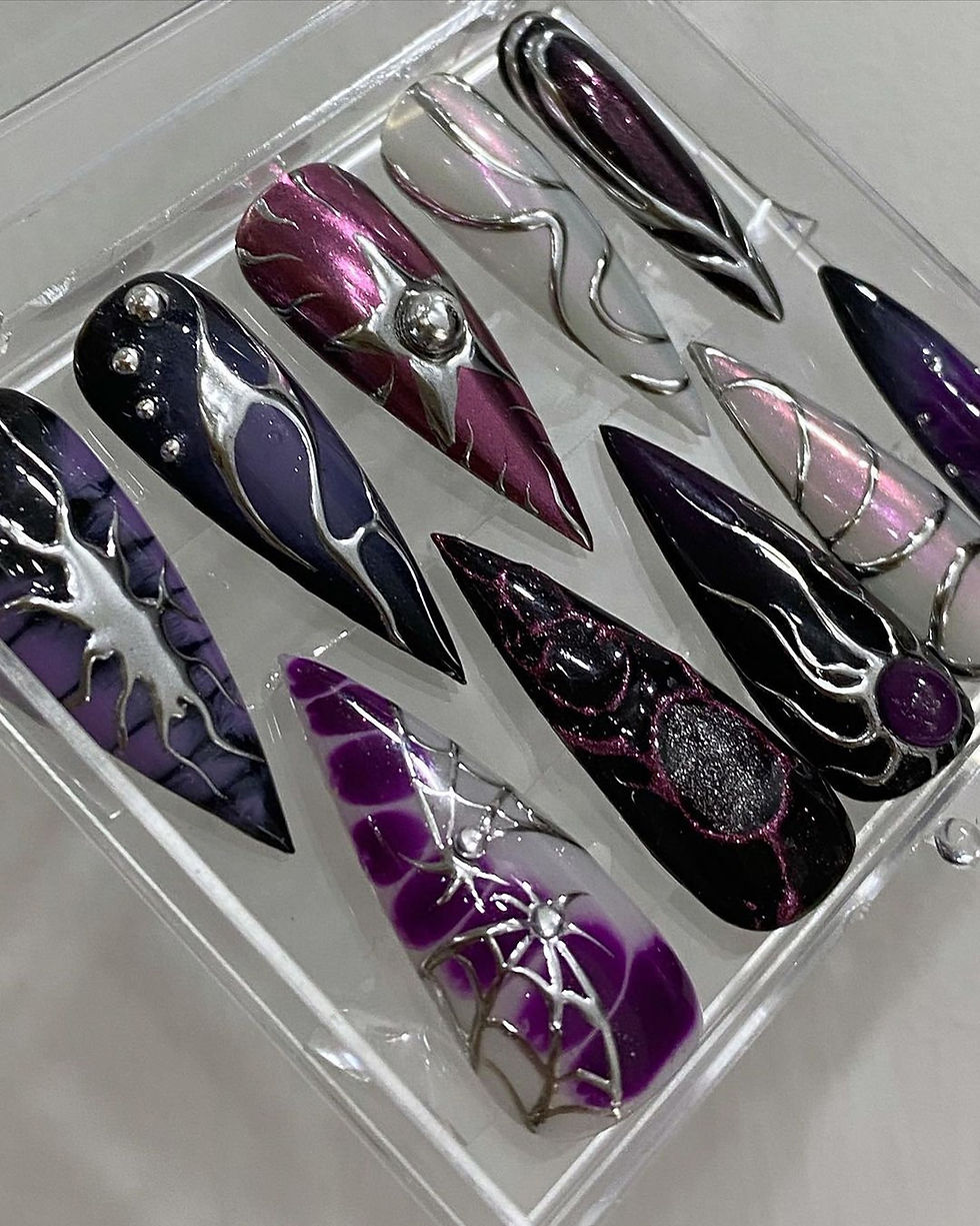 Thumbnail: press on nails, custom nails, fake nails, Nails Art, custom nail