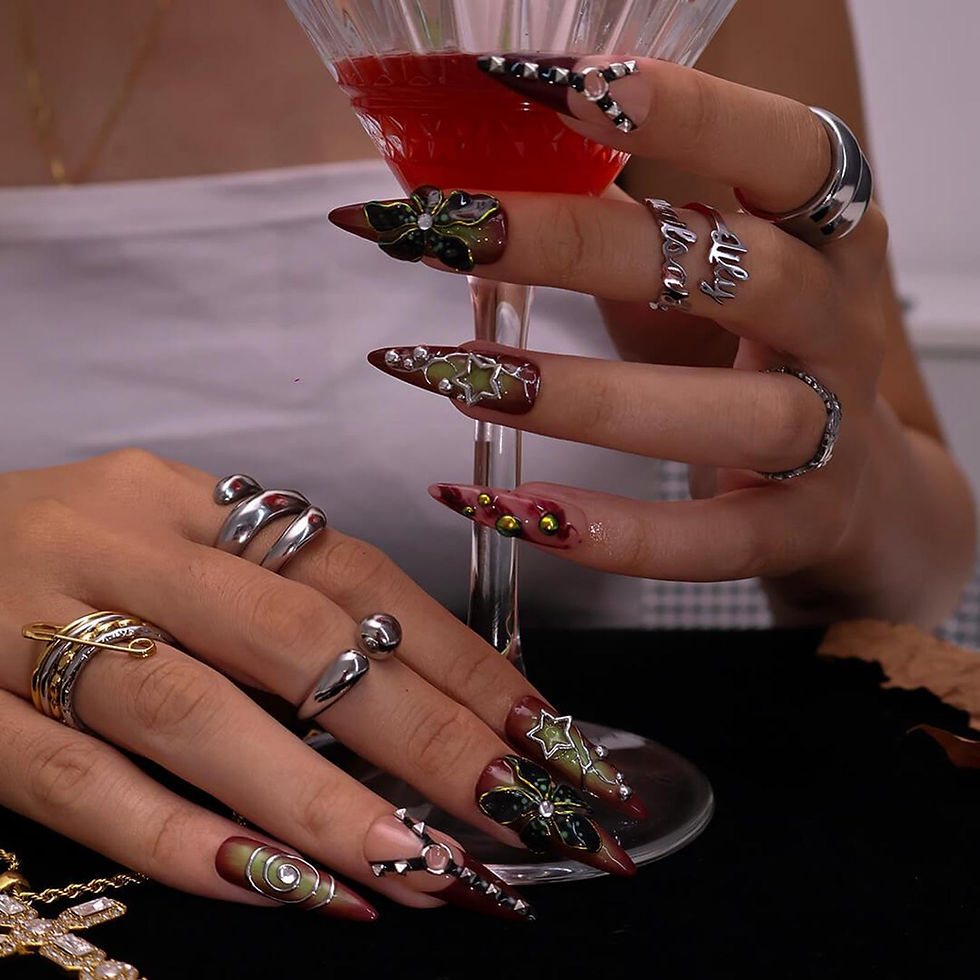 Thumbnail: press on nails, custom nails, fake nails, Nails Art, custom nail