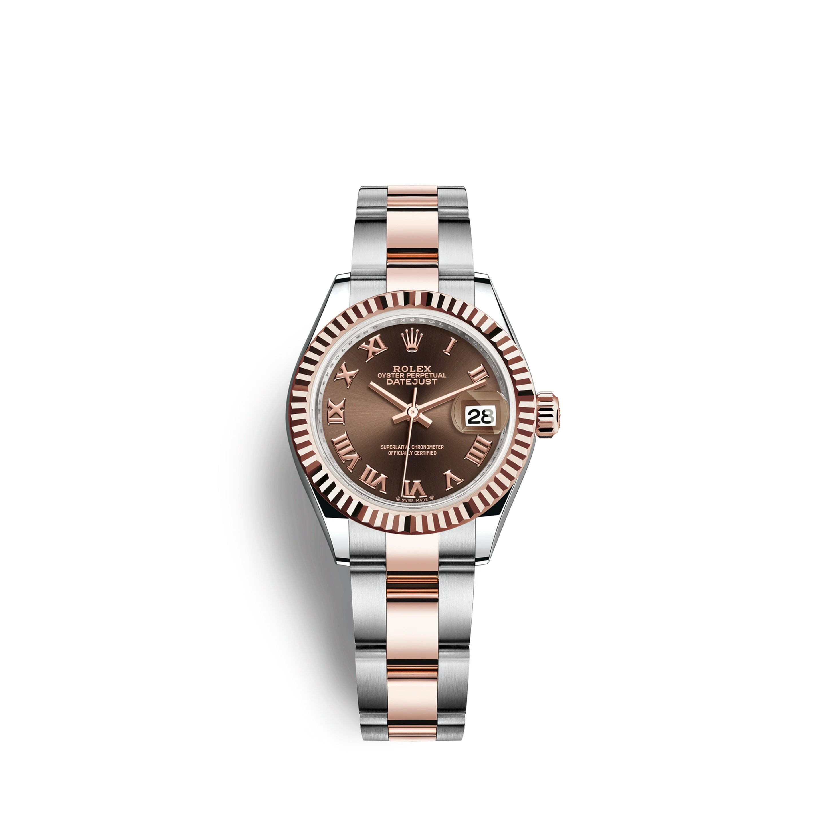 Rolex Lady-Datejust 28, Oystersteel and 18k Everose Gold Ref# 279171-0010