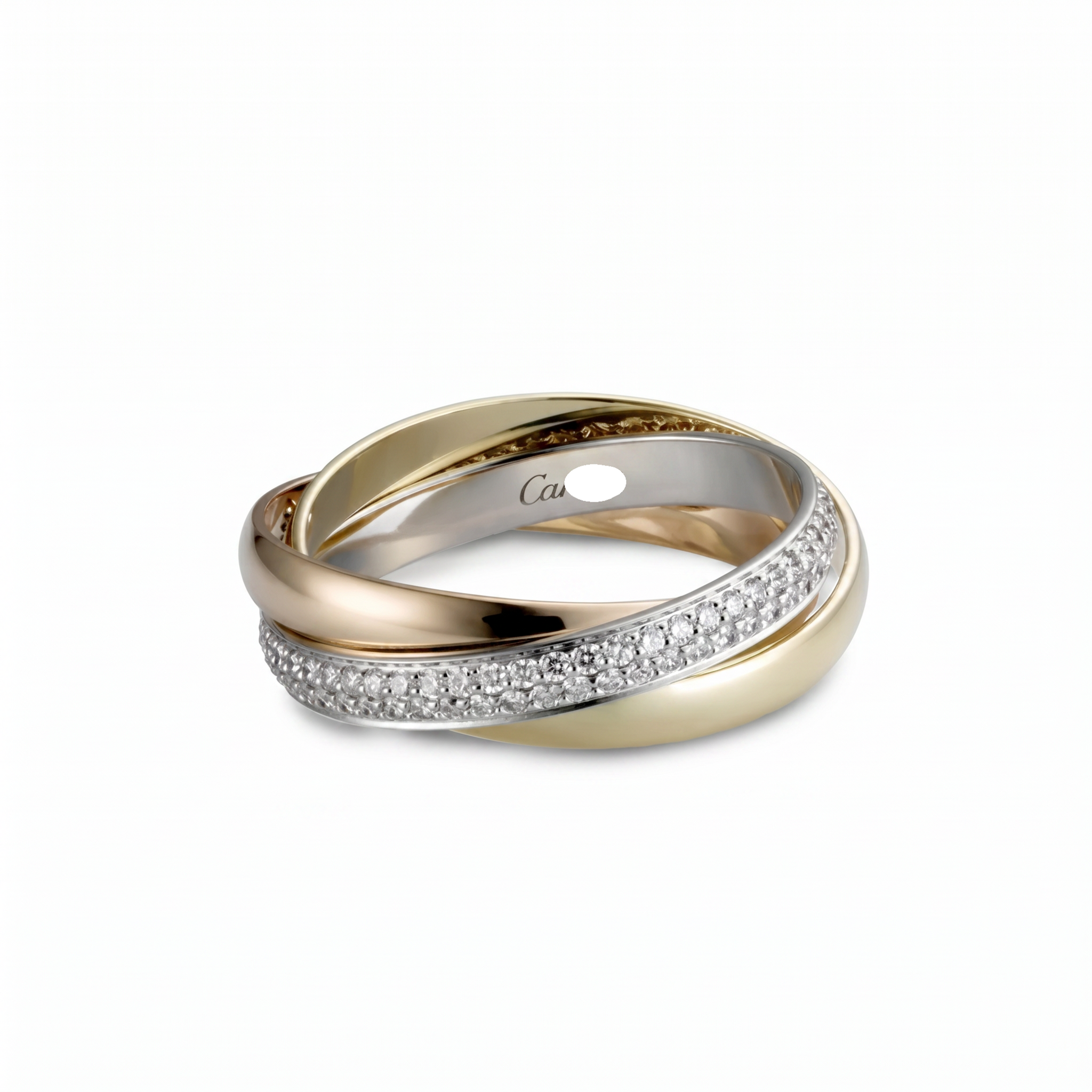 Triple Band Pavé Ring
